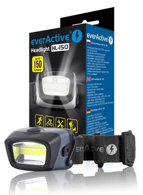 Everactive Faro Hl-150 Hasta 150 Lúmenes UNIVERSAL A Prueba De Agua Nuevo - Imagen 1 de 4
