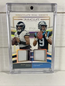 2023 Immaculate Bryce Young Gold Patch /10 Rookie Jalen Hurts 7/10 Gold RC - Picture 1 of 3