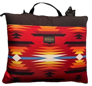 Pendleton Packable Outdoor  Blanket 60x72 Throw Aztec Red Blk Yellow White Blue - Picture 1 of 12