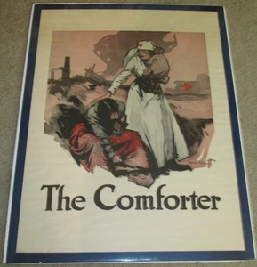 Original WW1 Red Cross Poster THE COMFORTER by Gordon Grant 18" x 24" - Picture 1 of 2