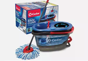 O-Cedar EasyWring RinseClean Spin Mop and Bucket System, Hands-Free System NEW - Picture 1 of 11