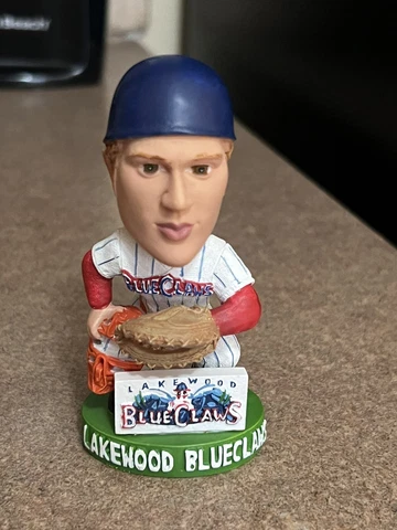 Rare 2003 Lakewood Blueclaws Season Ticket Holder Mini Catcher Bobblehead No Box Cover