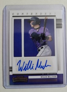 2021 Panini Contenders Autograph #CA-WM Willie MacIver - Colorado Rockies