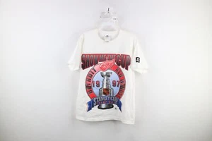 NOS Vtg 90s Starter Boys 14 16 1997 Stanley Cup Champs Detroit Red Wings T-Shirt - Picture 1 of 11