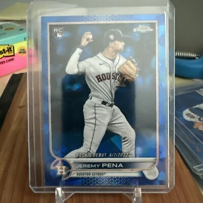 2022 Topps Chrome Update Sapphire Edition - Rookie Debut #US276 Jeremy Pena RC - Image 1 of 2