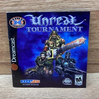 Unreal Tournament Sega Dreamcast Instruction Manual Only - Image 1 of 3