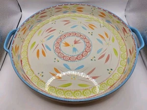 Temptations Springfetti 2.5qt Round Baking Dish/Serving Tray - Picture 1 of 3