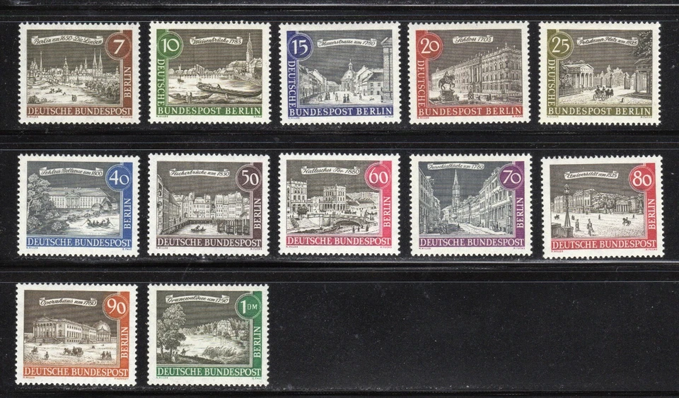 Germany 1962-63 SC# 9N196-9N207 - German Buildings - Complete Set M-NH Lot # 193 - Image 1 of 1