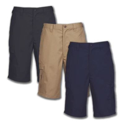 Pantalones Cortos de Trabajo para Hombre Bolsillo Carga Mezcla de Algodón Uniforme Industrial Cintura Elástica Foto 1 de 4