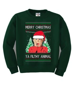 Merry Christmas Kid Ugly Christmas Sweater Unisex Boys Girls Crewneck Sweatsh... - Picture 1 of 5