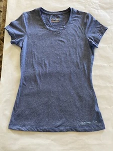 Under Armour Fitted Heat-Gear Active Shirt Blue Size Medium - Picture 1 of 9