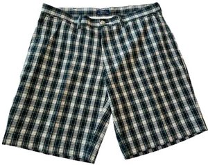 Pantalones Cortos Polo Ralph Lauren Para Hombre Tartán Cuadros Verde Azul Para Hombre 38 x 10 Chinos Golf - Imagen 1 de 9