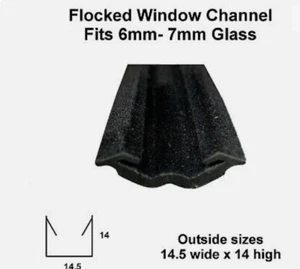 Classic Range Rover Tür Fenster Kanal beflockt ausgekleidet OE LA647644 *pro Mt* - Bild 1 von 1