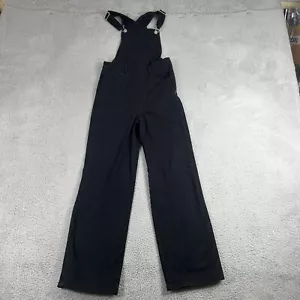 Salopette Levis Premium nera denim cerniera laterale vita alta taglio orlo taglia 25 - Foto 1 di 15