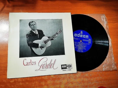 CARLOS GARDEL ULTRA RARE SPAIN LP VINYL 10" 10 INCHES 10 PULGADAS ODEON 1958 - Image 1 of 2