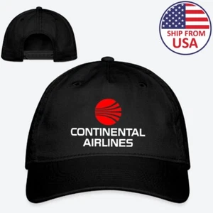 Continental Airlines Organic Baseball Cap Adult Adjustable Size - Picture 1 of 3