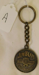 1995 Jim Beam 200th Anniversary Brass Keychain  A - Picture 1 of 12