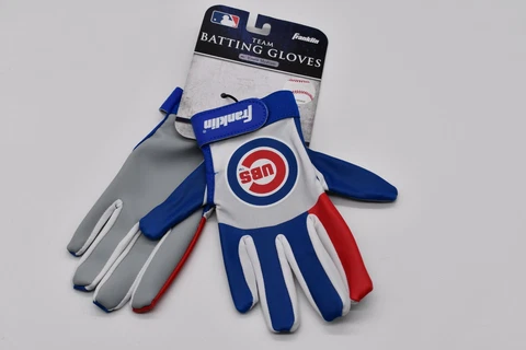 Franklin Chicago Cubs Youth Batting Gloves, Medium Cover