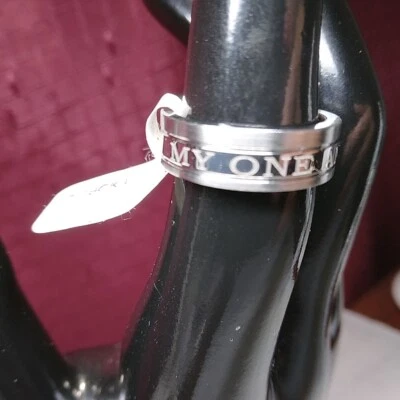 Bright Size 6 Stainless Steel Wedding Band My One And Only New - Image 1 of 4