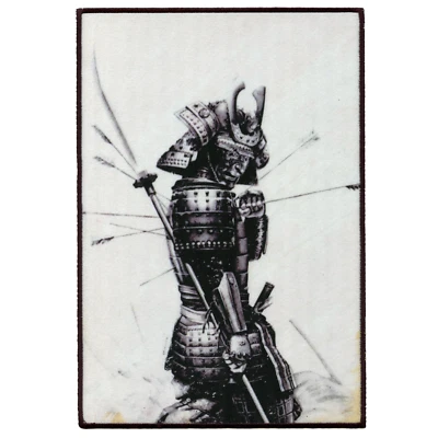 Japanese Bushi Samurai Arrows FotoPatch Back Patch XL Embroidered Iron-on - Image 1 of 2