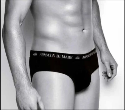 6 PEZZI SLIP UOMO ARMATA DI MARE ART. GT102 IN COTONE ELASTICIZZATO ADERENTE - Immagine 1 di 3