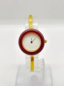 [Ecc+5] Orologio Gucci Cambio Lunetta Colori Oro Bianco Quarzo Donna Funzionante F/S - Foto 1 di 14