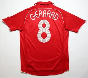 LIVERPOOL 2006/2008 HOME STEVEN GERRARD SHIRT SOCCER JERSEY ADIDAS ADULT MEN'S M - Picture 1 of 13