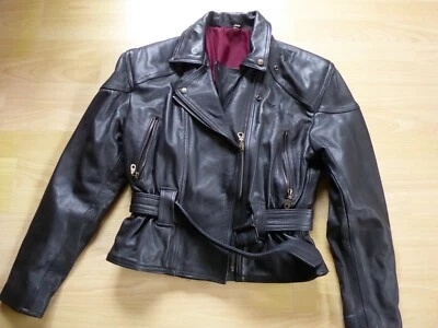 Bikerjacke / Motorradjacke von Modeka in schwarzem Leder, Damen - Bild 1 von 4