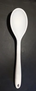 11" Heat Resistant Silicone White Cooking Spoon Mainstays heat resist 400° - Picture 1 of 4