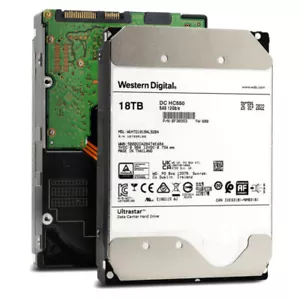 WD Ultrastar DC HC550 18TB SAS 3.5" Enterprise HDD WUH721818AL5204 0F38353 - Picture 1 of 4