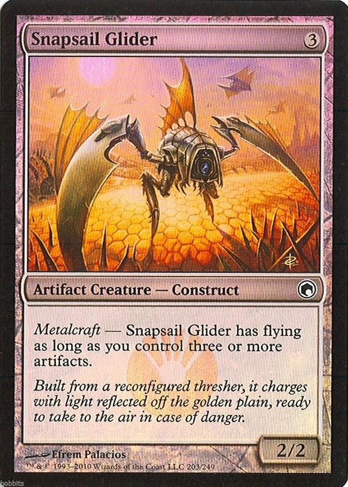 MTG - Scars of Mirrodin - Snapsail Glider - 2X - Foil - NM - Image 1 of 1