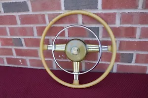 42 46 47 48 CHEVROLET ACCESORY BANJO STEERING WHEEL ORIGINAL GM UNRESTORED - Picture 1 of 16