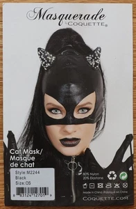 Maskerade by Coquette Catwoman Maske Strass Ohren Neu Maskenball - Bild 1 von 2
