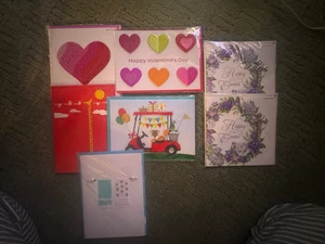 NEW Papyrus Lot of 7 Valentine's; Father's Day; Easter and Engagement Cards Mix - Picture 1 of 8