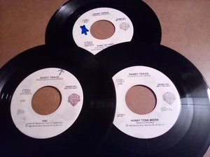 PROMO SPECIAL THREE RANDY TRAVIS promos on WB 45rpms - Picture 1 of 1