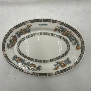 VINTAGE PULLMAN RAILROAD TOP MARKED SYRACUSE CHINA SMALL OVAL PLATTER 8 1/4" - Picture 1 of 13