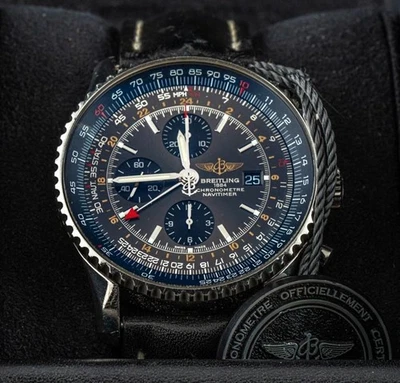 Breitling Grey Navitimer GMT 46MM Watch A24322 Rare Limited Edition Chronograph - Image 1 of 4