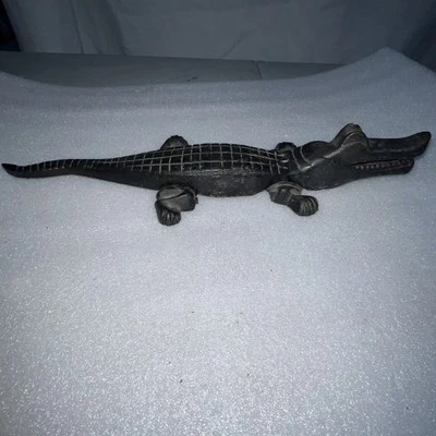 Vintage Cast Iron Alligator Nutcracker – Heavy Duty Rustic Decor - Image 1 of 4