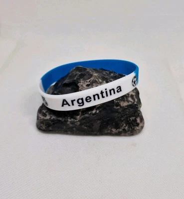 Fußball Argentinien Silicon Armband  100% Verträglich Silikonarmband Argentina - Bild 1 von 3
