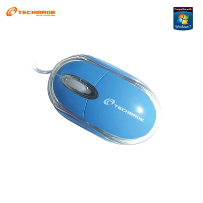 MOUSE USB OTTICO TECHMADE TM-2023-BL 800 DPI COLORE BLU - Immagine 1 di 2