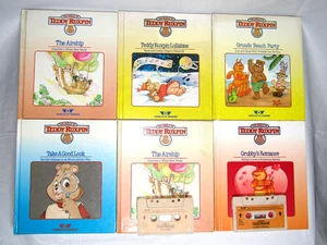 The World of Teddy Ruxpin  2 Cassette Tapes and Story Books Lot of 6 Vintage - Picture 1 of 2