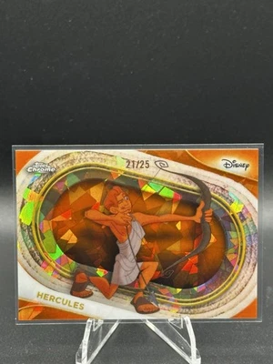 HERCULES 2025 Topps Chrome Sapphire Disney Orange Sapphire /25 SSP - Image 1 of 2