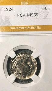 1924 Buffalo Nickel 5c - In custodia protettiva sicuramente FDC - Spedizione gratuita!! - Foto 1 di 4