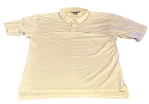 Nike Golf Polo Shirt Mens Large Yellow Dri-FIT Performance Lightweight Swoosh - Picture 1 of 4