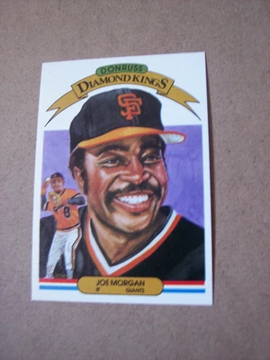 Tarjeta de béisbol Donruss 1983 Joe Morgan Diamond King #24 casi nueva o mejor Foto 1 de 2