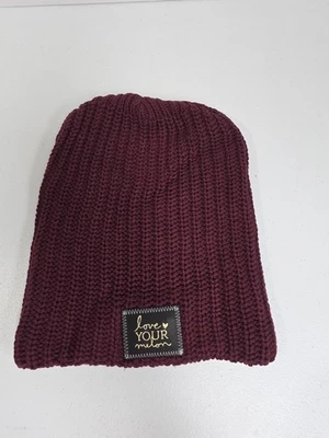 Love Your Melon Sombrero Gorro Borgoña Tejido Algodón Cálido Invierno Slouch Mujer EE. UU. Foto 1 de 4