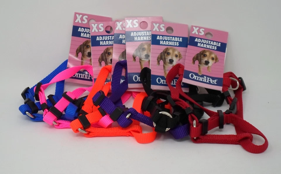 17XS 3/8" Wide Nylon Extra Small Dog Harness Kwik-Klip Adjustable - Image 1 of 1