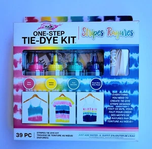 TULPE ONE-STEP TIE-DYE 4 FARBSTREIFEN RAYURES 39-TEILIGES SET (NEU) - Bild 1 von 9