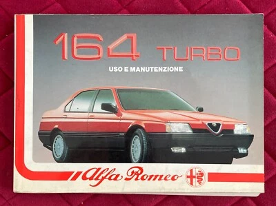 164 TURBO Alfa Romeo Libretto Uso e Manutenzione 1988 - Immagine 1 di 3
