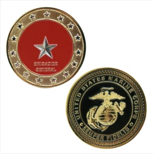 GENUINE U.S. MARINE CORPS COIN: BRIGADIER GENERAL - Picture 1 of 1